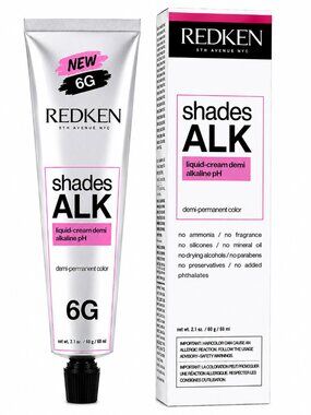Redken Shades ALK Liquid Cream Demi Permanent Hair Color 6G 2.1 oz